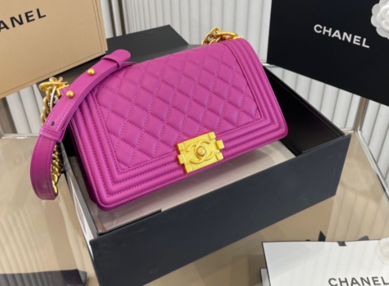 Chanel Le Boy Flap Bag Quilted Lambskin
