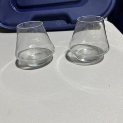 Two Glass Votive Holders 