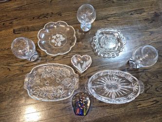 Crystal dish set