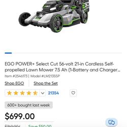 Ego Power+ With Battery And Charger Included 