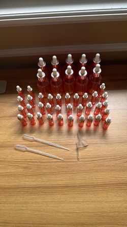 Glass dropper bottles