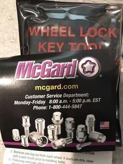CAMARO McGard Wheel Locks. BRAND NEW