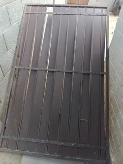 Dark Brown Metal Security Gate Panel