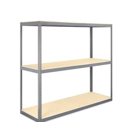 (5) Wide Span Uline with Particle Board 96"x 30"x 84"