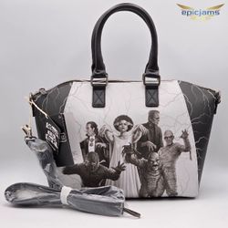 Loungefly Universal Monsters Glow-In-The-Dark Satchel Bag