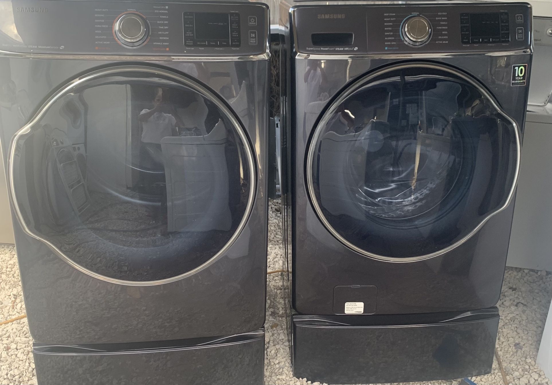 Samsung Washer And Dryer 29in Stainless Steel Working Perfectly Fine
