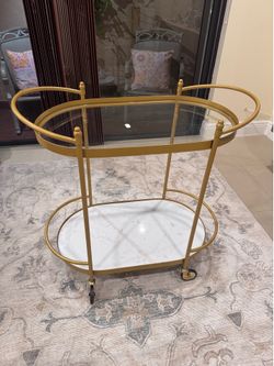 Gold bar cart