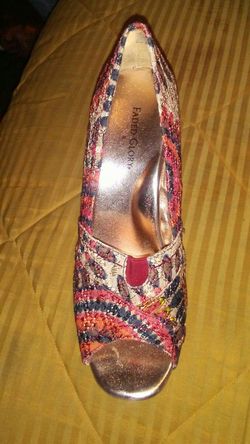 Faded glory multi color wedge heels