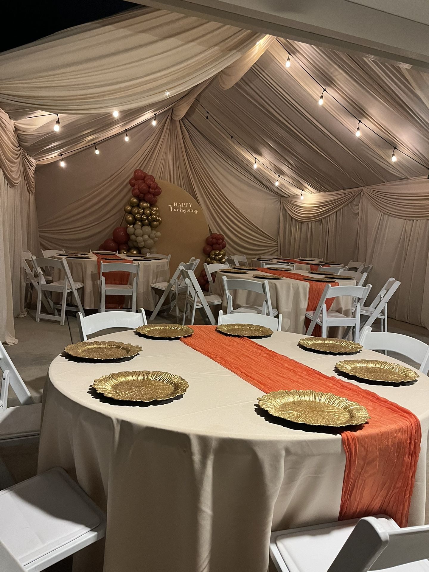 Draped Tents And Decor