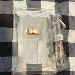 Stadium Approved Clear Vertical Crossbody Bag New