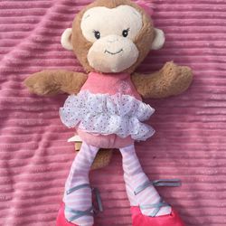 Nat & Jules Twirling Tutus Marjorie Monkey Plush Stuffed Animal Toy 13” DEMDACO