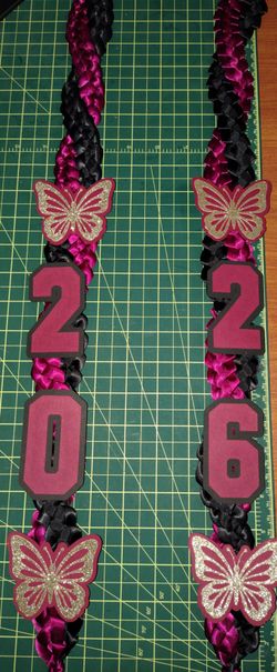 Graduation Lei with Butterflies