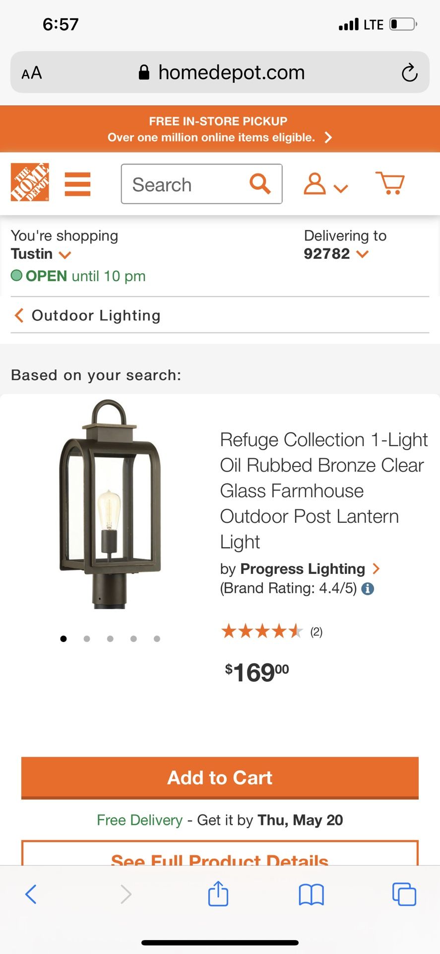 Outdoor Post Lantern