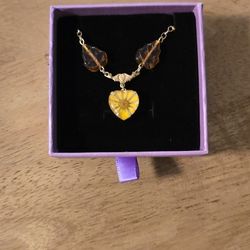 Handmade Daisy Fall Themed Necklace