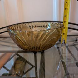 Amber Glass Bowl
