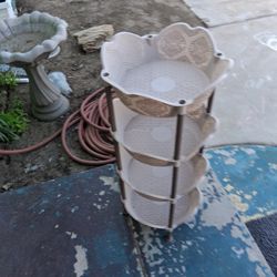 Plastic fruit basket four tier