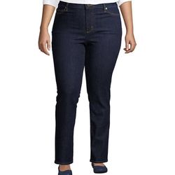 lands end mid rise slim straight legs jeans /22W(3XL)