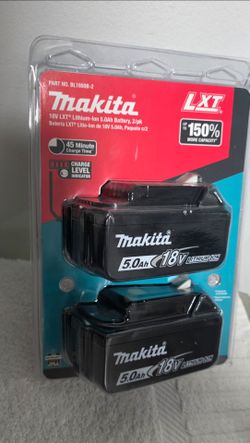 2- 5.0 makita Batteries new