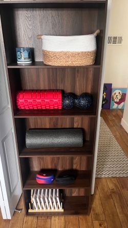 5-Tier Pressed Wood Bookcase