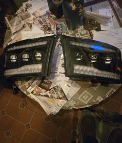 Full LED Headlights For A Dodge Ram 1(contact info removed) To 2018