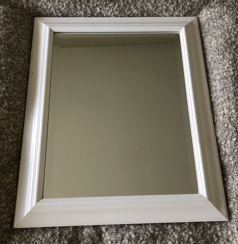 Framed glass mirror 21x25 inches