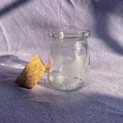 Etched Glass Trinket Jar 