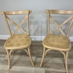 Bistro style solid wood Chairs