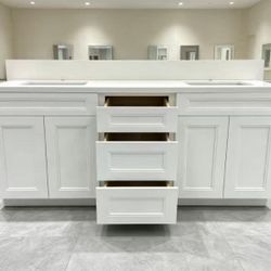 72 inch Vanity Cabinet With Double Sink 