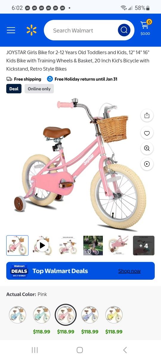 JOYSTAR Girls Bike for 2 12 Years Old Toddlers and Kids 16