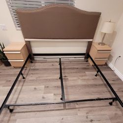 King Bed - Box Springs, Headboard And Frame