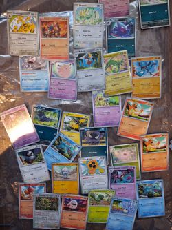 Pokemon cards please submit offers everything is in the pictures they look to be in very good drink condition I'm located in uptown 60640 zip code