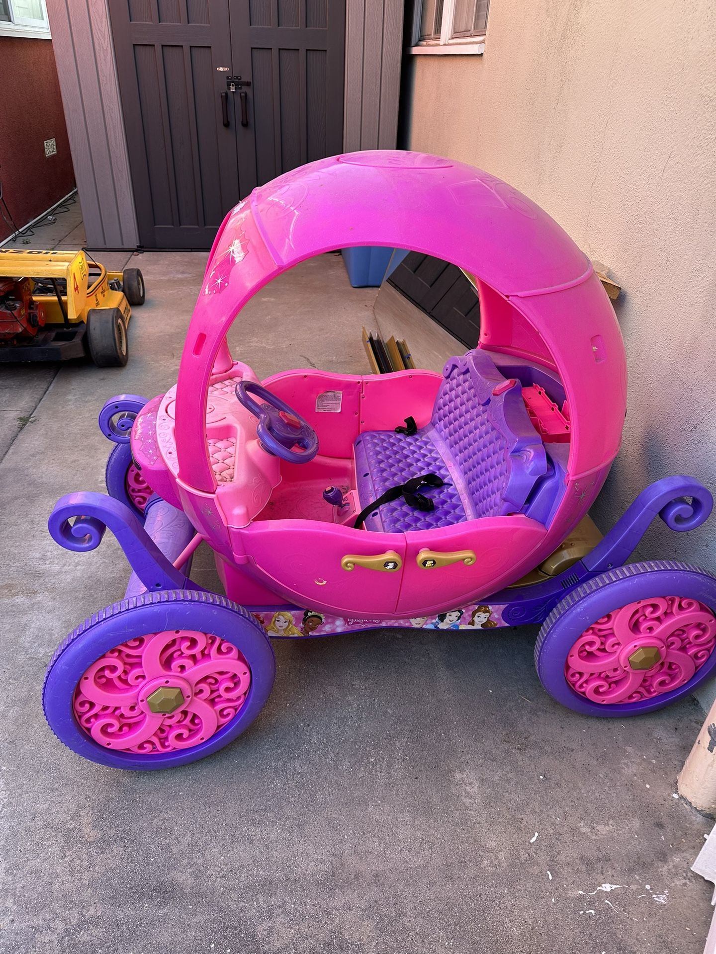 Disney Princess Cinderella 24V Ride On Battery Powered Car Carriage