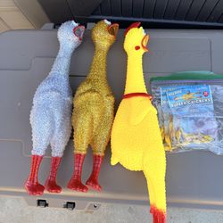 Shrilling Rubber Chickens