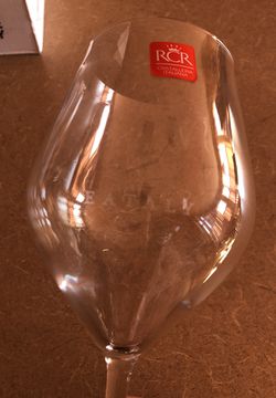 RCR “Eataly” etched Wine Glasses 6 for Sale in Plainfield, IL - OfferUp