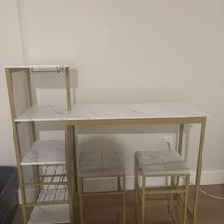 Bar Table With 2 Chairs 