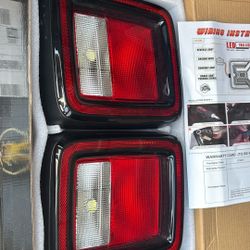 Jeep halogen headlights and factory tail lights