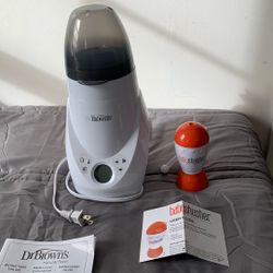 Bottle, warmer and baby soother