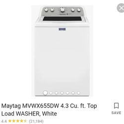 Maytag Top Load Washer With XL Stainless Basket In Great Condition $290
