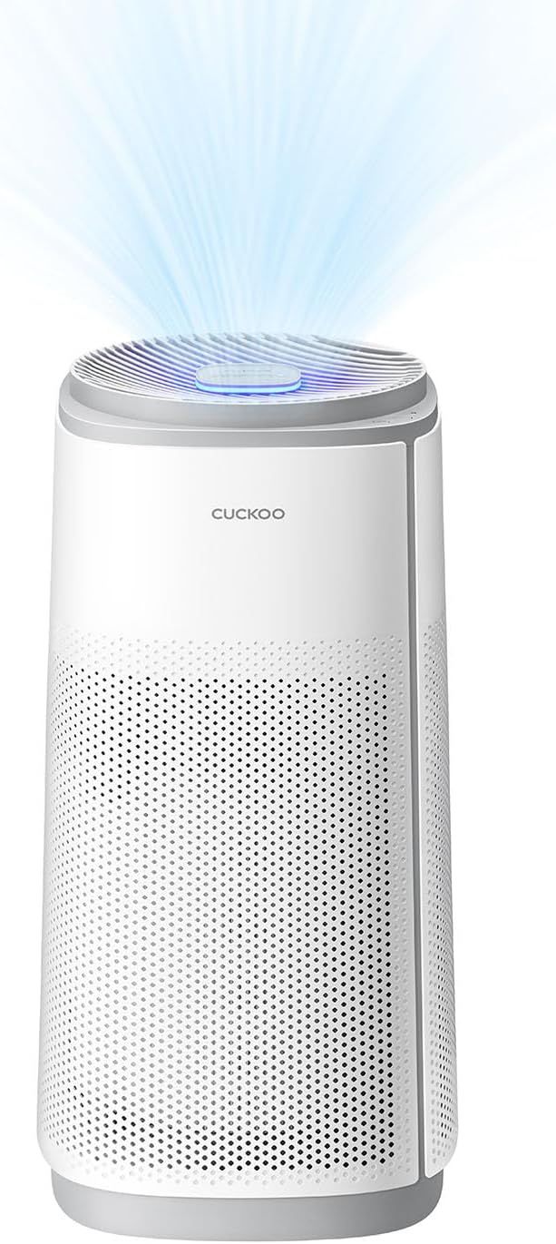 CUCKOO True HEPA Air Purifier for Large Room Up to 2,256 sq. ft., Advanced 5-Stage Filter with UV-C Light and Activated Carbon, Air Purifiers for Home