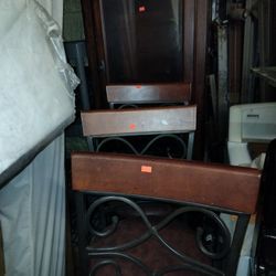 Stool Chair 25$ Each, Glass Shelf $125.00 Small TV Stand 35.00