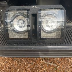 Dual 10” Subwoofers W/ Amp