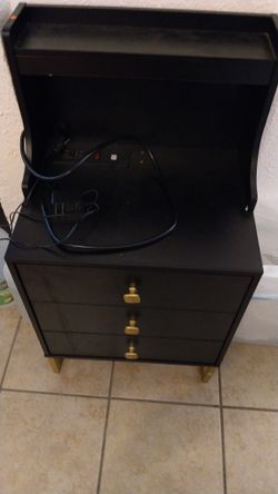 Nightstand With Plug Ins