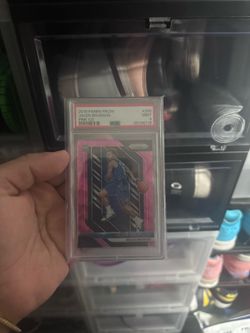 Jalen brunson panini pink ice rookie card psa 9