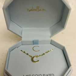 isabella m 14KT GOLD PLATED STERLING SILVER "16+2 " Necklace