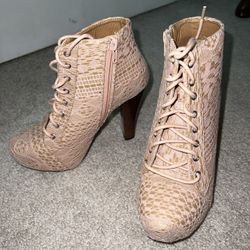 NEW Lace Boot Heels 