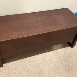Wood Storage Bench