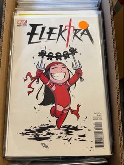 Elektra skottie Young variant comic book