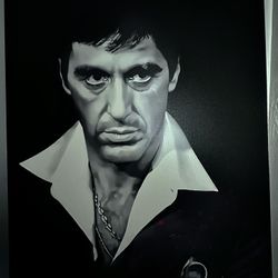 Original SCARFACE Canvas Portrait