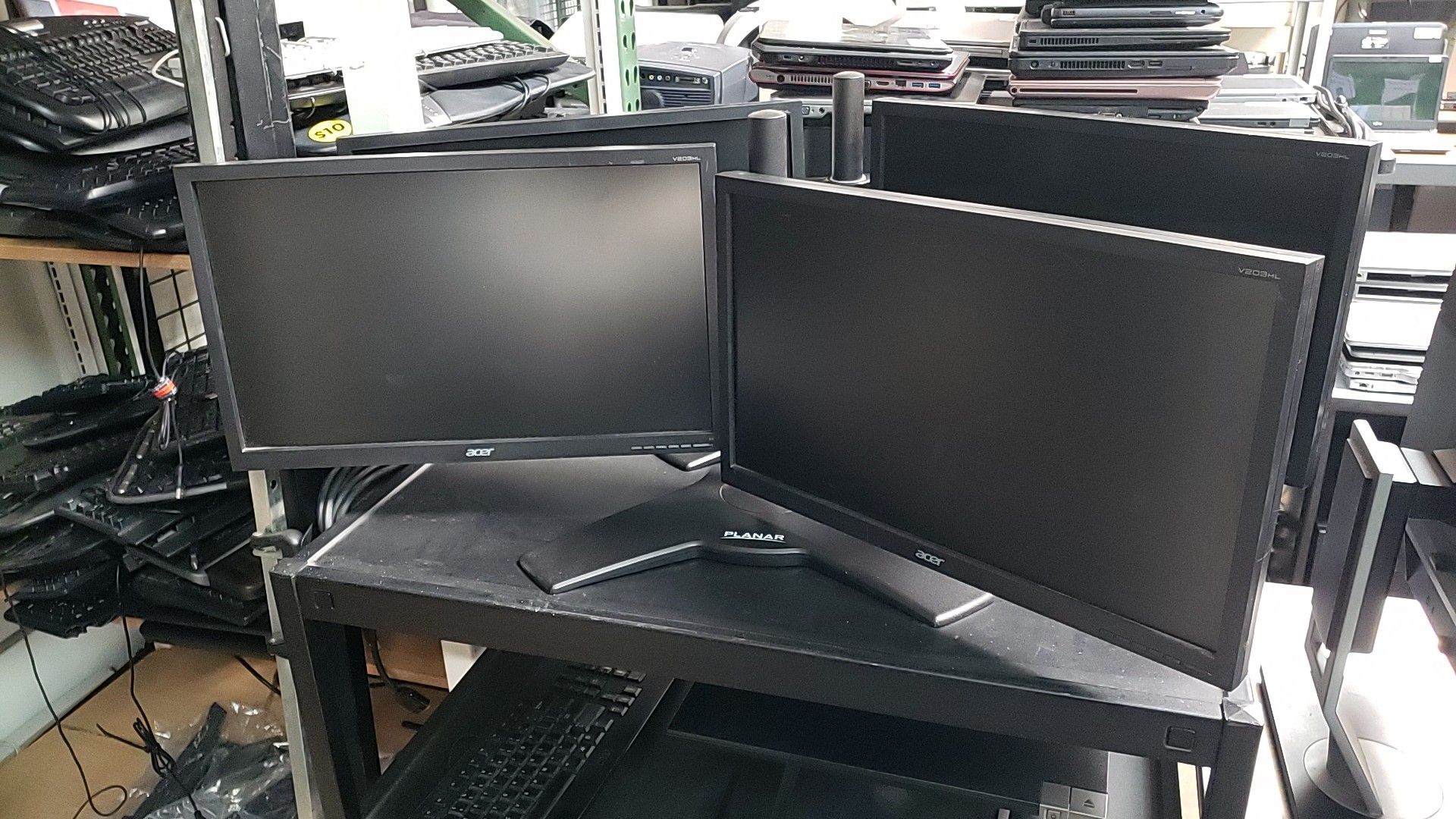Dual Screen Computer Monitor with Stand - 20 22 and 24inch - Dell Hp Lenovo Acer Asus