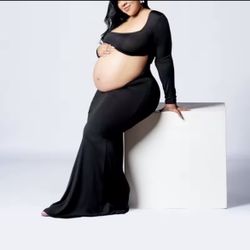 Black Maternity Dress
